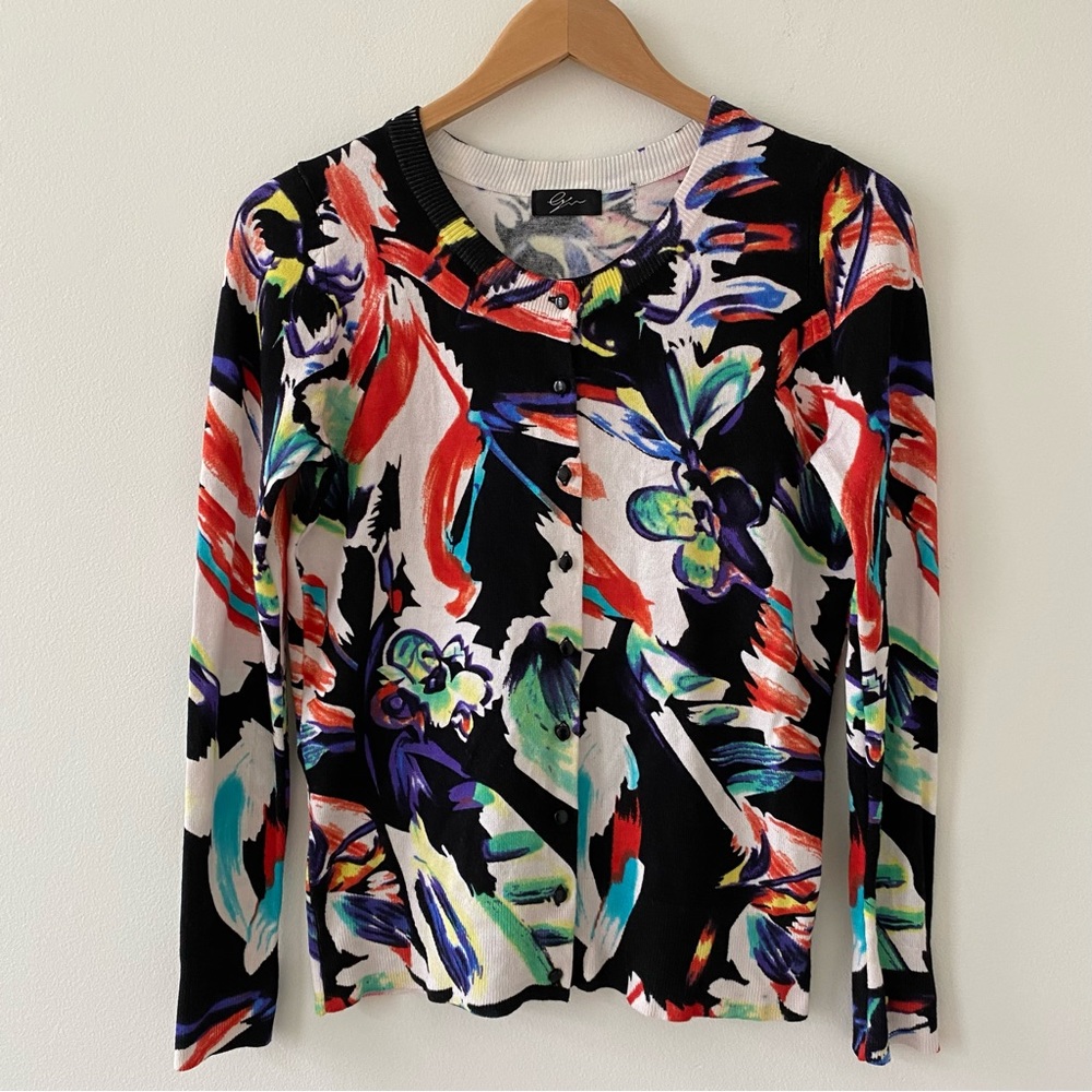 Cyrus Women’s Cardigan Sweater Multi-Color GUC